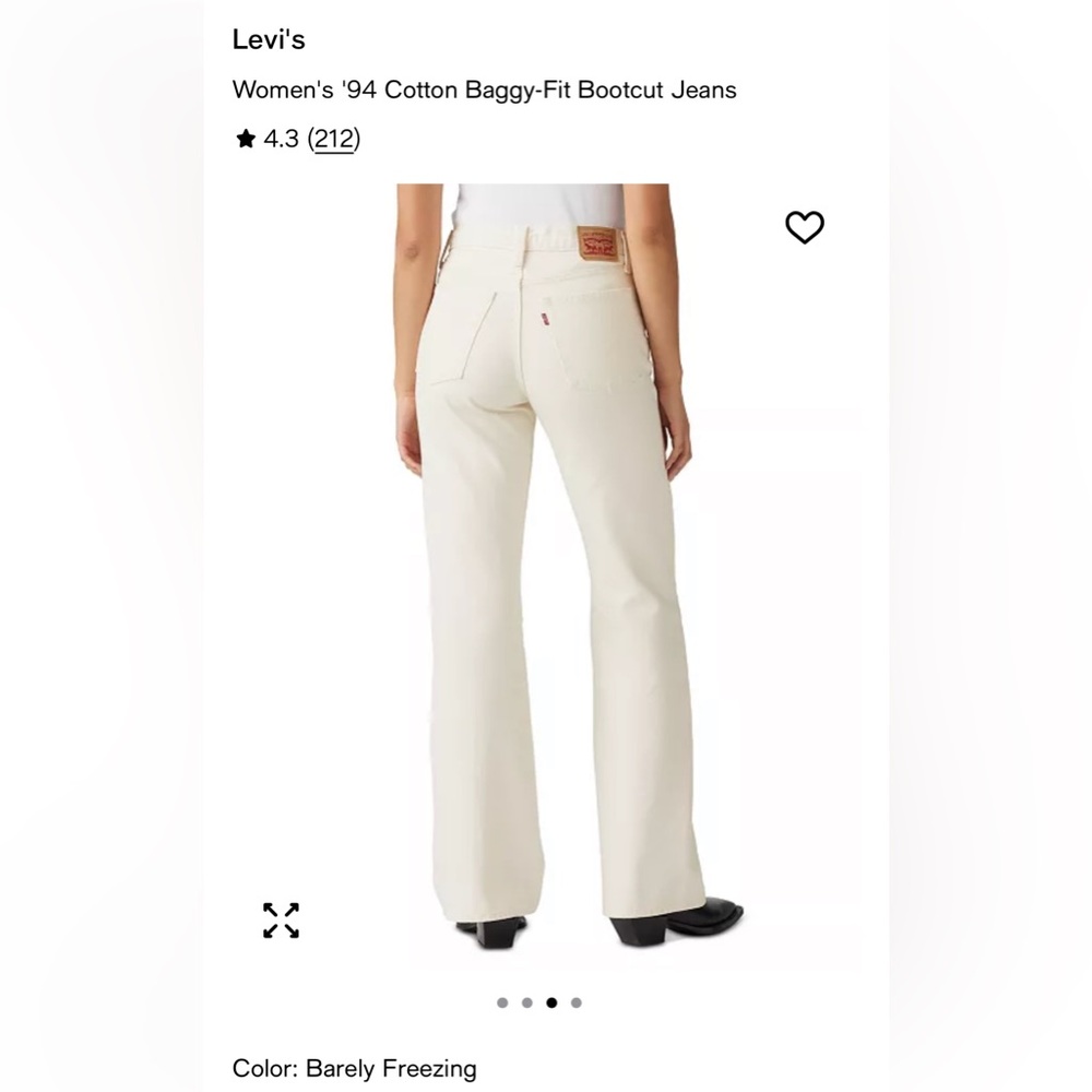 Levi's Women's  Off White Jeans